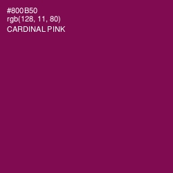 #800B50 - Cardinal Pink Color Image