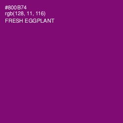 #800B74 - Fresh Eggplant Color Image