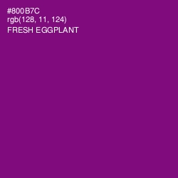 #800B7C - Fresh Eggplant Color Image