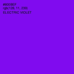 #800BEF - Electric Violet Color Image