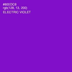 #800DC8 - Electric Violet Color Image