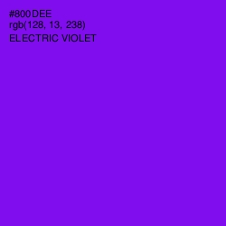 #800DEE - Electric Violet Color Image