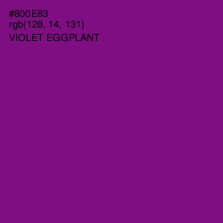 #800E83 - Violet Eggplant Color Image