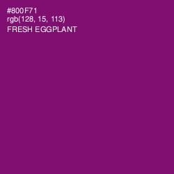 #800F71 - Fresh Eggplant Color Image