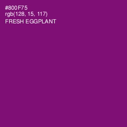 #800F75 - Fresh Eggplant Color Image