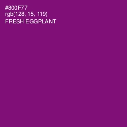 #800F77 - Fresh Eggplant Color Image