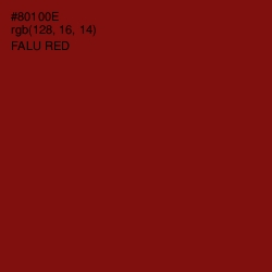 #80100E - Falu Red Color Image