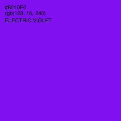 #8010F0 - Electric Violet Color Image