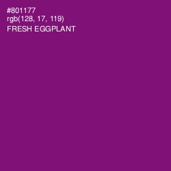 #801177 - Fresh Eggplant Color Image