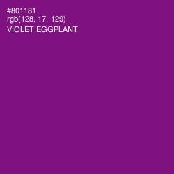 #801181 - Violet Eggplant Color Image