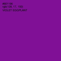 #801196 - Violet Eggplant Color Image