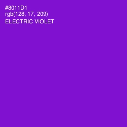 #8011D1 - Electric Violet Color Image