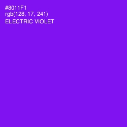 #8011F1 - Electric Violet Color Image