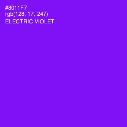 #8011F7 - Electric Violet Color Image