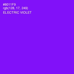 #8011F9 - Electric Violet Color Image