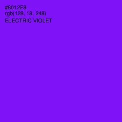 #8012F8 - Electric Violet Color Image