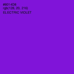 #8014D8 - Electric Violet Color Image