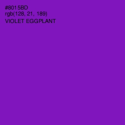 #8015BD - Violet Eggplant Color Image