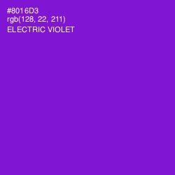 #8016D3 - Electric Violet Color Image