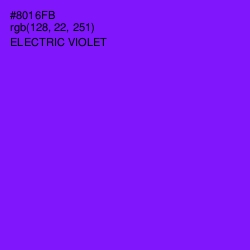 #8016FB - Electric Violet Color Image