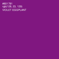 #801781 - Violet Eggplant Color Image