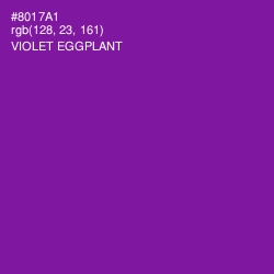 #8017A1 - Violet Eggplant Color Image