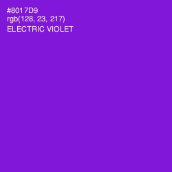 #8017D9 - Electric Violet Color Image