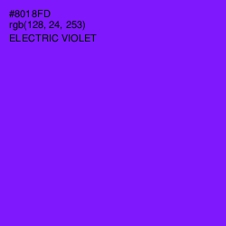 #8018FD - Electric Violet Color Image