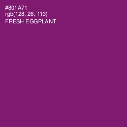 #801A71 - Fresh Eggplant Color Image