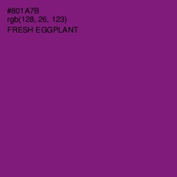 #801A7B - Fresh Eggplant Color Image