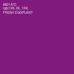 #801A7C - Fresh Eggplant Color Image