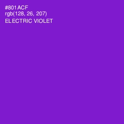 #801ACF - Electric Violet Color Image