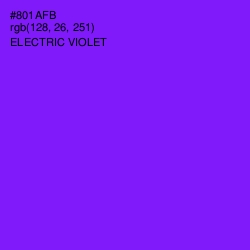 #801AFB - Electric Violet Color Image