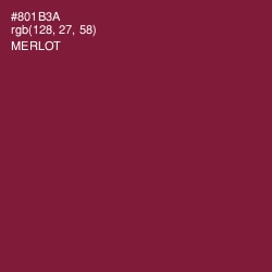 #801B3A - Merlot Color Image
