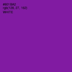 #801BA2 - Violet Eggplant Color Image