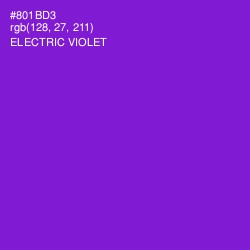 #801BD3 - Electric Violet Color Image