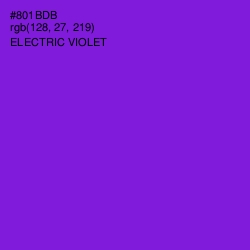 #801BDB - Electric Violet Color Image