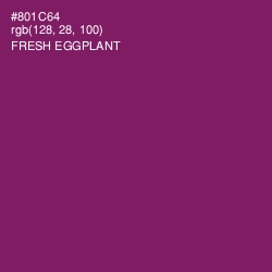 #801C64 - Fresh Eggplant Color Image