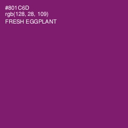 #801C6D - Fresh Eggplant Color Image