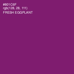 #801C6F - Fresh Eggplant Color Image