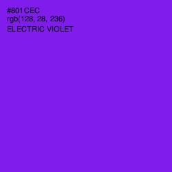 #801CEC - Electric Violet Color Image