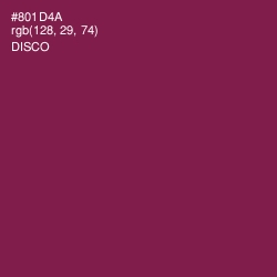 #801D4A - Disco Color Image