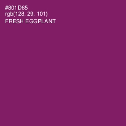 #801D65 - Fresh Eggplant Color Image