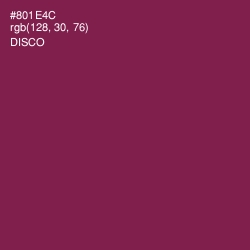 #801E4C - Disco Color Image