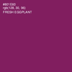 #801E60 - Fresh Eggplant Color Image