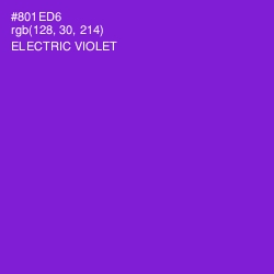 #801ED6 - Electric Violet Color Image