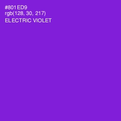 #801ED9 - Electric Violet Color Image