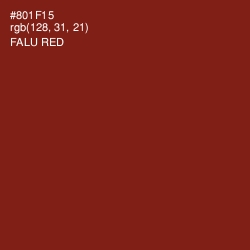 #801F15 - Falu Red Color Image