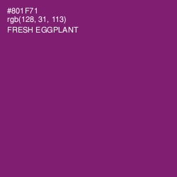 #801F71 - Fresh Eggplant Color Image