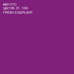 #801F7C - Fresh Eggplant Color Image